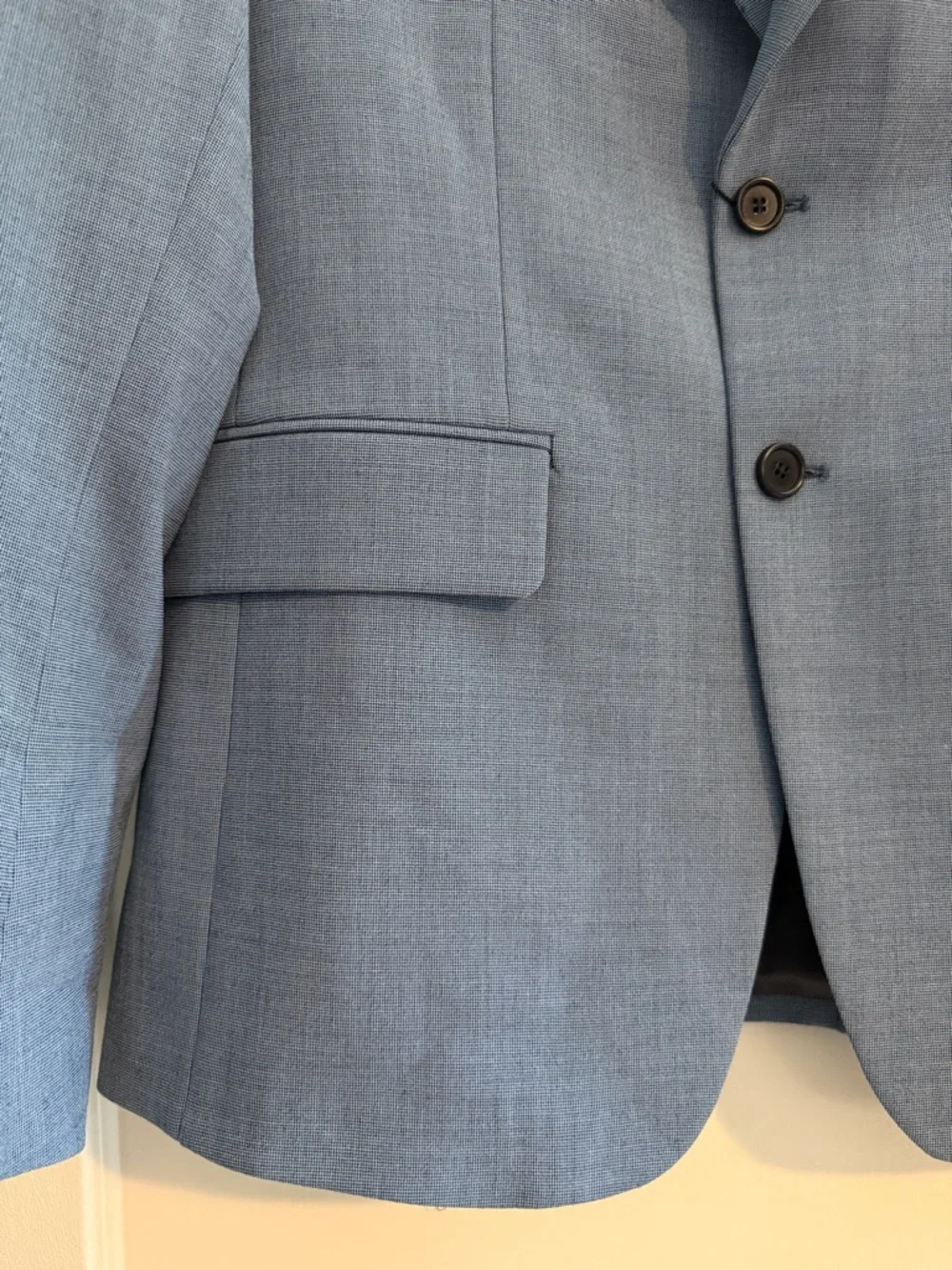 NWT Zara Slim Fit Suit Blazer Blue Size 40 $149